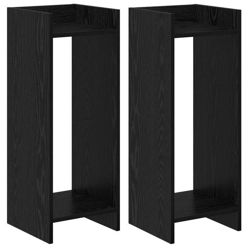 Plant Stand, Black Oak, 80cm H x 30cm W x 30cm D