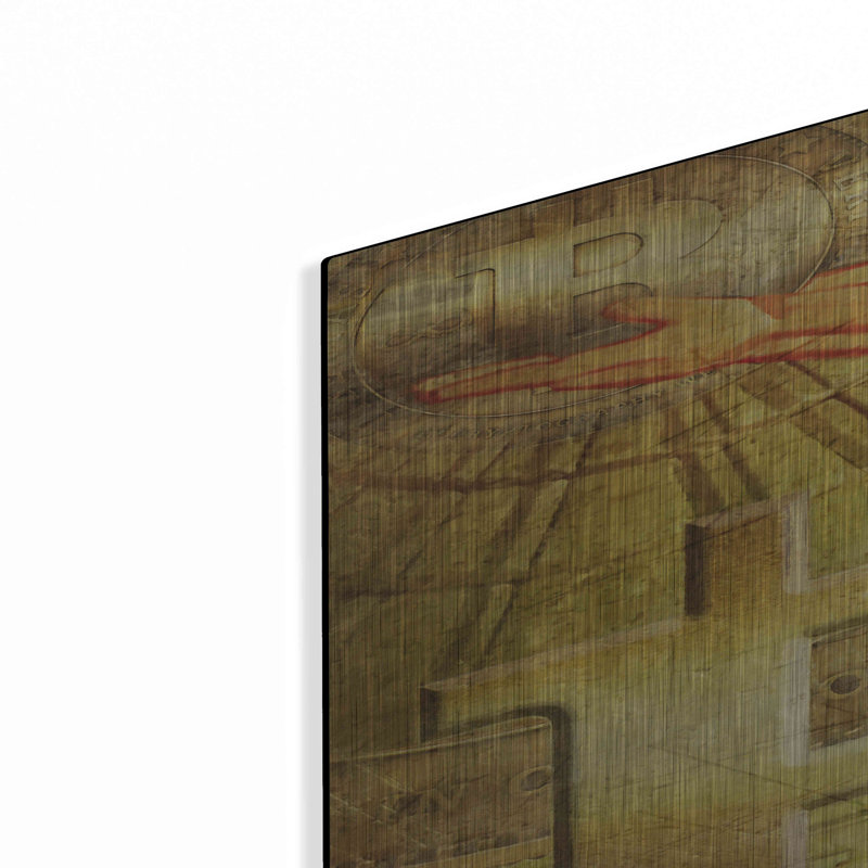 Luxe métal art «Bitcoin Deco Nine» par Steve Hunzik «Bitcoin Deco Nine» par Steve Hunziker OOB