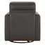 Fauteuil d'appoint pivotant en cuir véritable Weston-117357149