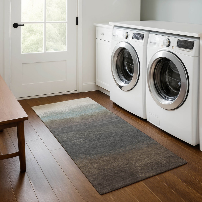 Premium Machine Washable Ariel Ombre Rug, Runner 2'3" x 7'6"