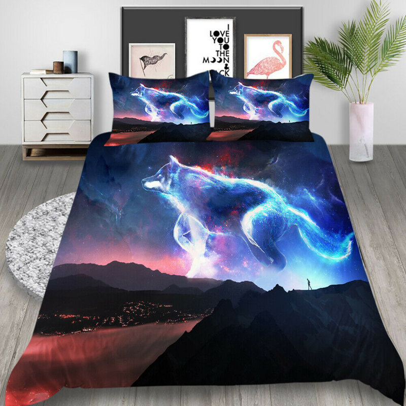 Emiterio Abstract Duvet Cover with Pillowcases Included, 140 x 200cm Duvet Cover + 1 Housewife Pillowcase