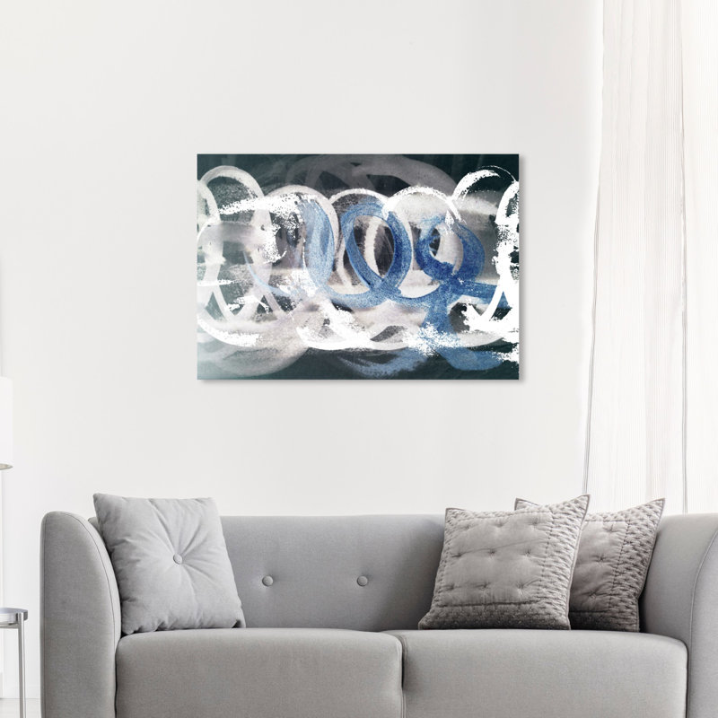 « scriptica », peinture sur toile, H 30 po x l 45 po x P 1,5 po