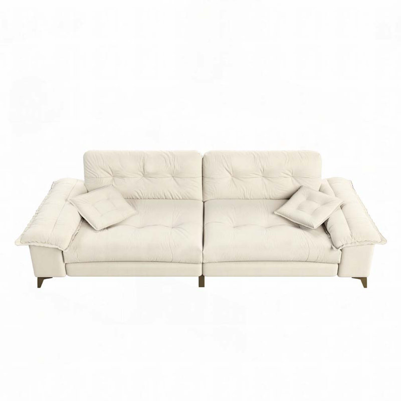 Canapé rembourré 4 places Barkim, Beige