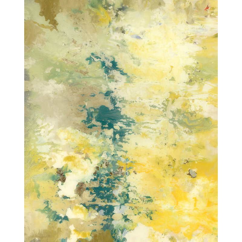 «Meditation Vision» par Blakely Bering - Peinture, Gel coupé au couteau, H 30 po x l 24 po x P 1,5 po