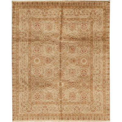 Wool Oriental Area Rug in Ivory