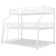 Hust Metal Triple Bunk Bed With Ladder And Full-Length Guardrails