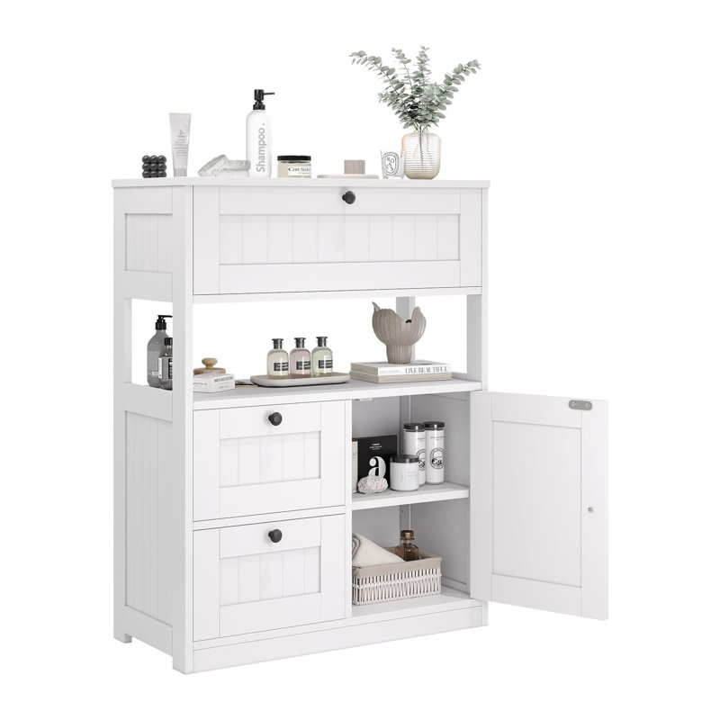 Armoire de salle de bain moderne, Blanc