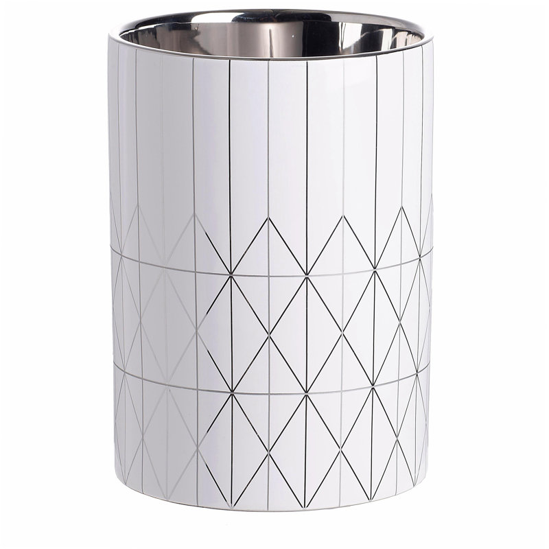 Jardinière en céramique D6,3 x 8,7 po, H 8,7 po x l 6,3 po x P 6,3 po