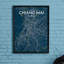 Chiang Mai City Map - No Frame Print-612776637