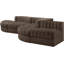 Tissu d'ameublement en velours Demars 5 pièces Canapé modulaire modulaire-2087767925