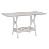 Berlin Gardens Harbor Regular Top With White Base Rectangular Bar Table