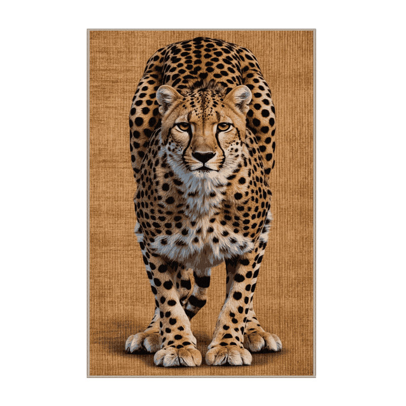  Tapis lavable guépard Saharan Big Cats, Rectangulaire 2 pi x 3 pi