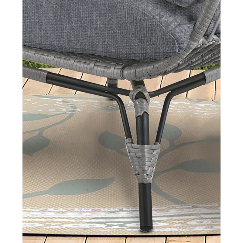 Fauteuil d'extérieur Bryn, Gris anthracite, gris