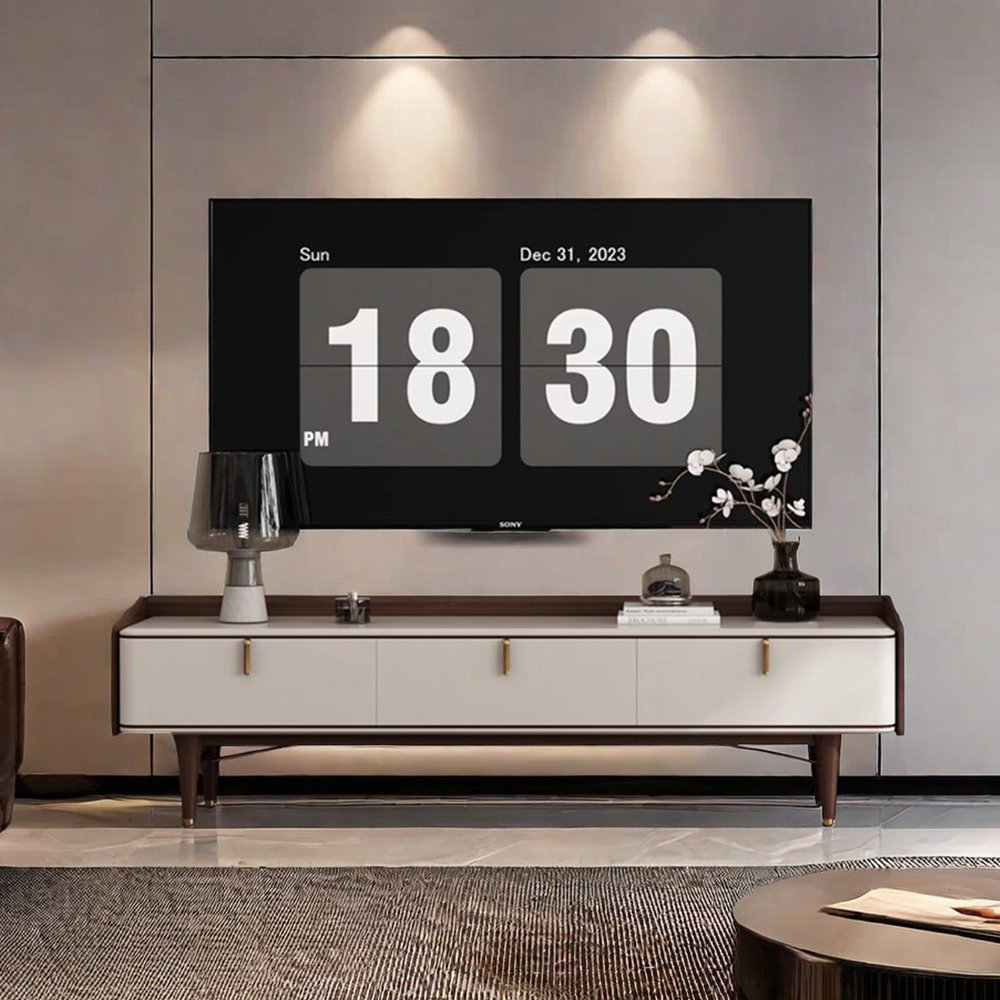 ComfyFurnituress Light luxury modern simple solid wood TV