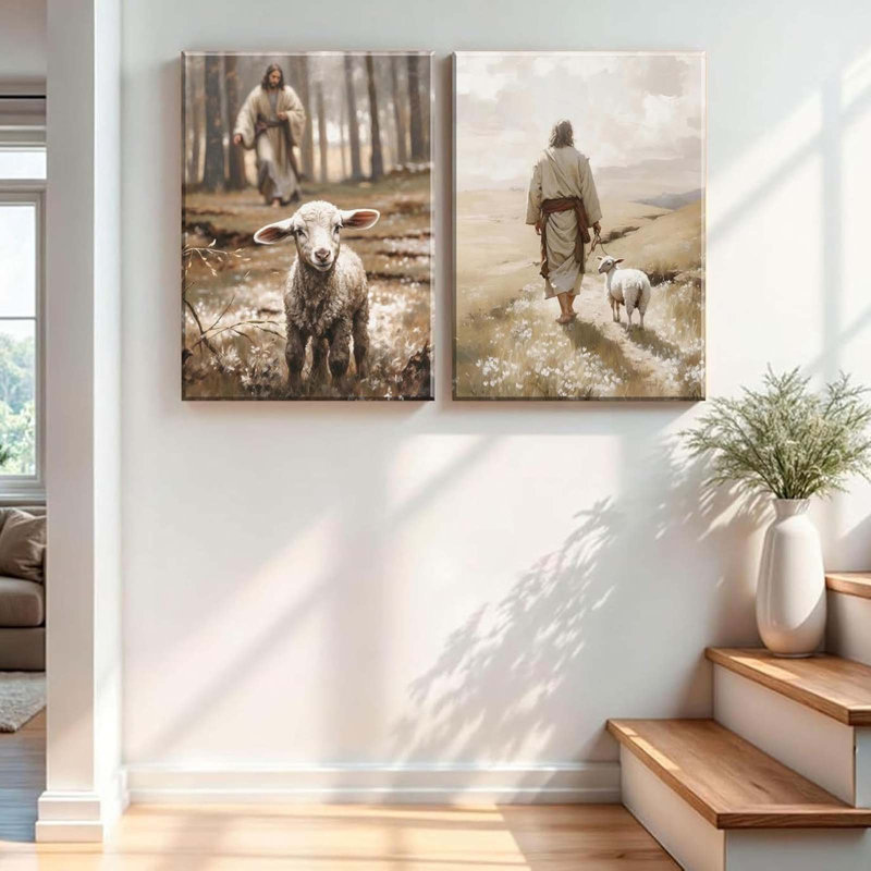 2 Piece Wrapped Canvas Print, 60 cm H x 80 cm W