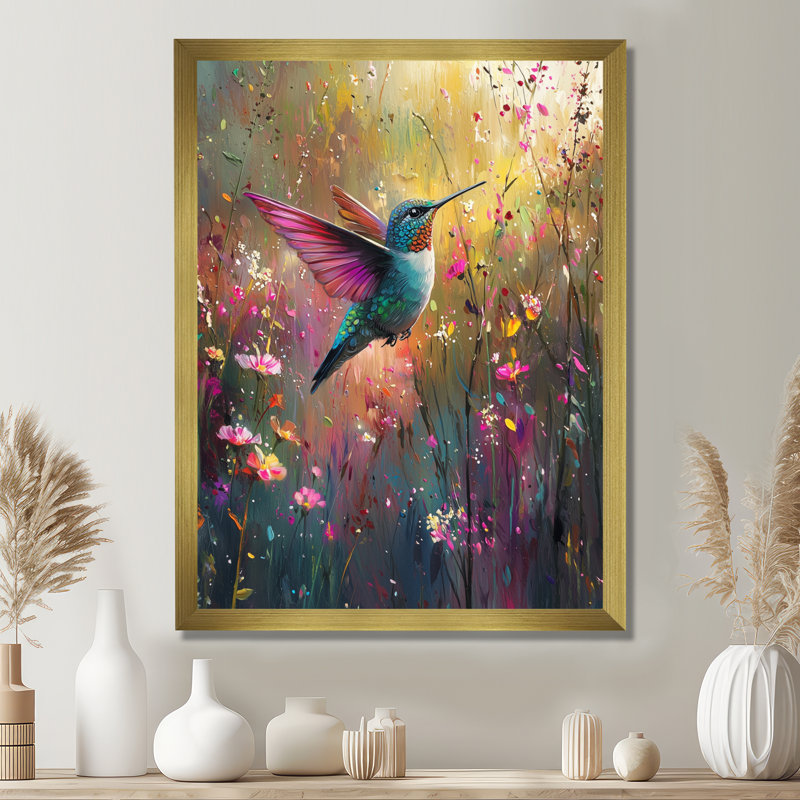 Setsuko - Animals Wall Art Prints, 32" H x 16" W, Reproduction encadrée d'une seule photo, Gold