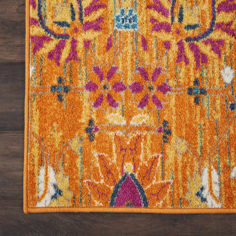 Tapis floral Justien, Rectangle 9 pi x 12 pi