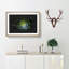 Dark Green Succulent Plant Paint Splash - Picture Frame Graphic Art-56915748-56915742