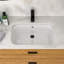 Lavabo encastré rectangulaire en céramique