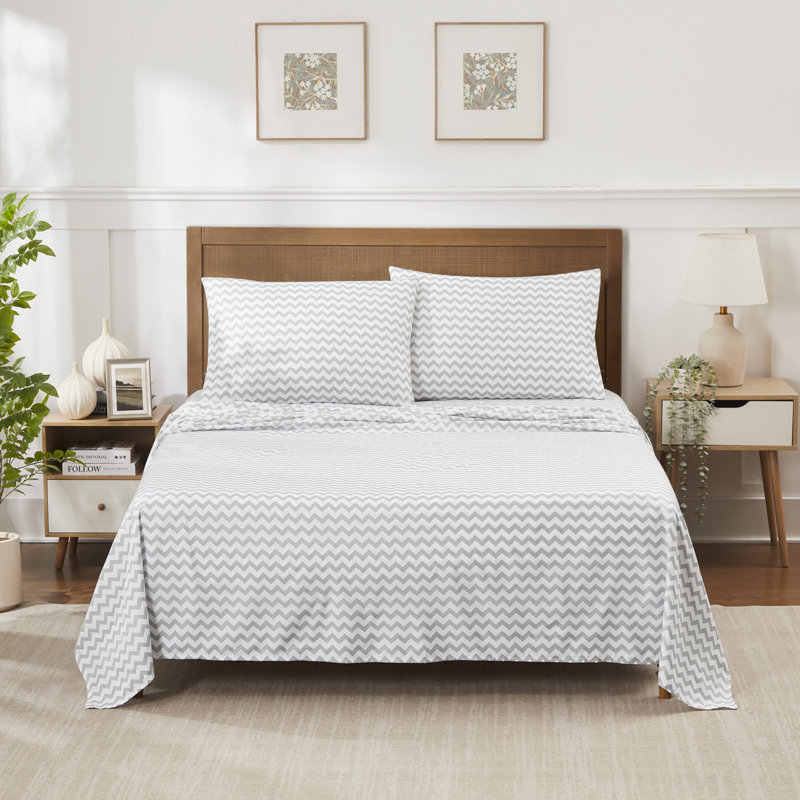 Draps extra doux pour chambre à coucher, Très grand, Marbre gris