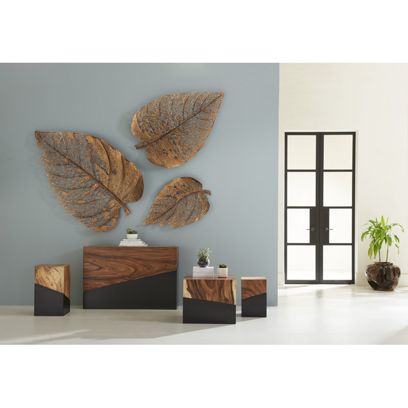 Geometry Block Coffee Table, Gray Stone
