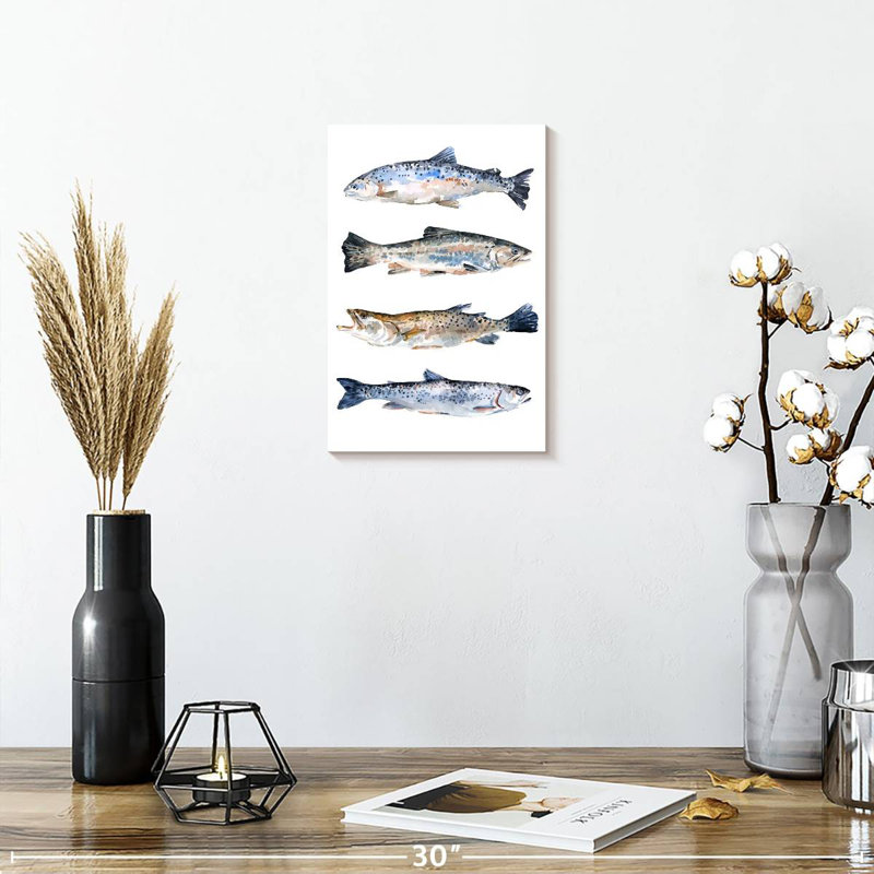 Brampt Stacked Trout II, 12" H x 8" W