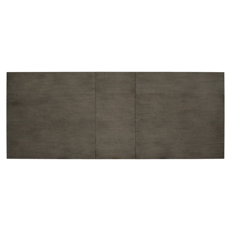 Linea Extendable Dining Table, Cerused Charcoal