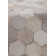 Cowhide Geometric Area Rug in Ivory/Brown/Dark Gray