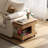 Solid Oak End Table With Lift Top-1797445064