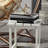 Patio Side Table - 15" Square Weather End For Porch, Pool, Balcony. Design, 110 Lbs Load Bearing, White Balcony, Pool Outdoor Table,