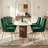 Velvet Upholstered Side Chair With Gold Legs -5490006-5490004