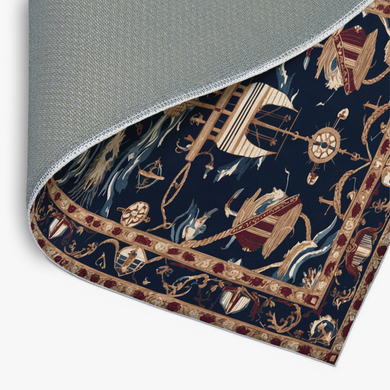 Tapis d'intérieur et d'extérieur gris Persian, Rectangulaire 2 pi x 3 pi