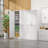 White Kitchen Pantry Cabinet, 71 Inch Tall Metal Storage Cabinet with Doors and Shelves, Pantry Cabinets for Kitchen Storage, Freestanding Cupboard for Living, Dining Room, Assemble Required-91438905