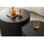 Ensemble de 2 tables gigognes, ensemble de tables basses en MDF pour / aire de loisirs, noir (même SKU: W876P252128) | Cadre en panneau de fibres à densité moyenne | Ensemble de 2 | Ensemble de tables gigognes | Noir mat