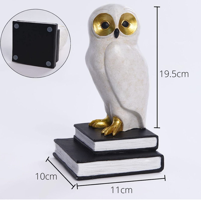 White Owl Bookends