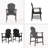 Outdoor Weather Resistant Acacia Wood Adirondack Dining Chairs (Set Of 2)-1675161601