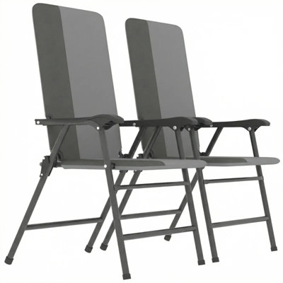 Ensemble de 2 chaises longues à haut dossier
