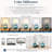 Akash 22" H Coastal Blue Glass Table Lamp Set with 3-Way Dimming-1009568481