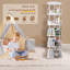 5-Tier 360° Rotating Bookshelf Tower (White)-650408472