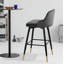 Tabouret de bar et de comptoir pivotant revêtu de velours-886128418-873056601