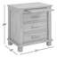 Table de chevet 3 tiroirs Eldrid avec chargeur USB et plateau coulissant pour boissons-2040326327