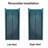 34 To 35-3/8 In. W X 72 In. H Bi-Fold Semi-Frameless Shower Doors With Clear Glass-112593878