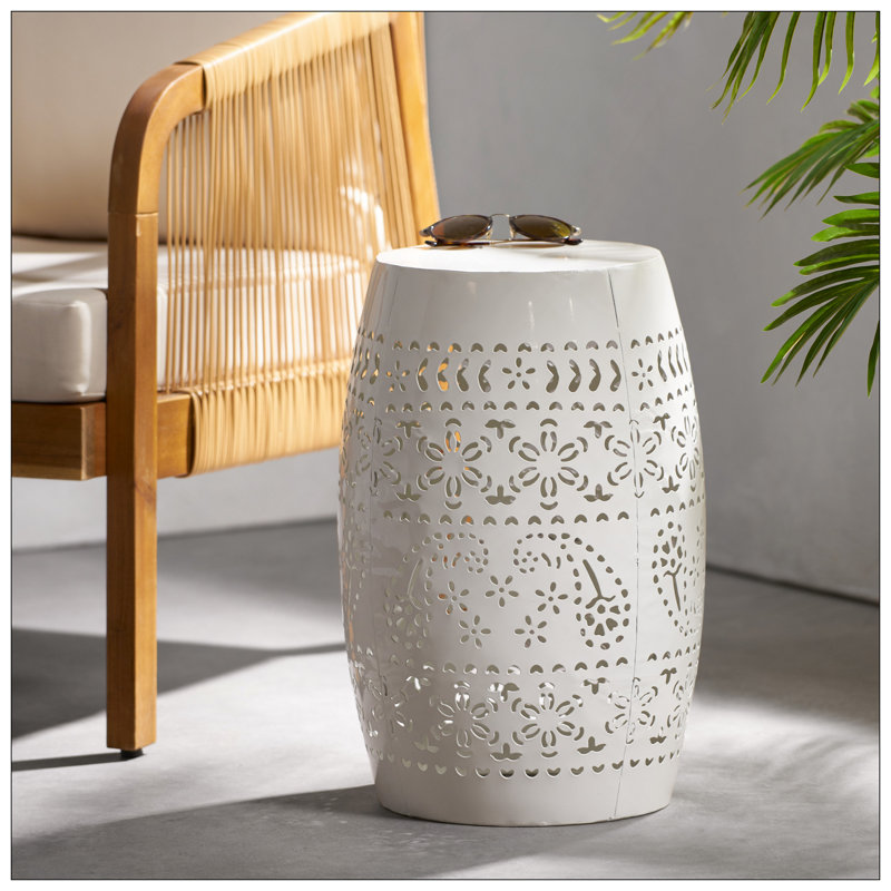 Table d'appoint RUBY, Blanc