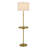 62'' Black Tray Table Floor Lamp