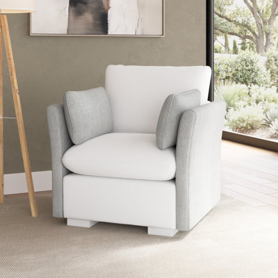 Ensemble d'accoudoirs modulaires Aulander avec coussins et meubles de salon
