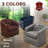 30" Tufted Top Grain Leather Swivel Barrel Chair-1205284497