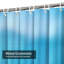 Rideau de douche abstrait bleu turquoise à 12 crochets-1658339438