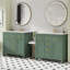Meuble-lavabo moderne de 72 pouces avec lavabo en céramique Larraine-121308692