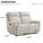 59.8" Wide Modern Chenille Upholstered Manual Reclining Loveseat Sofa-760181673