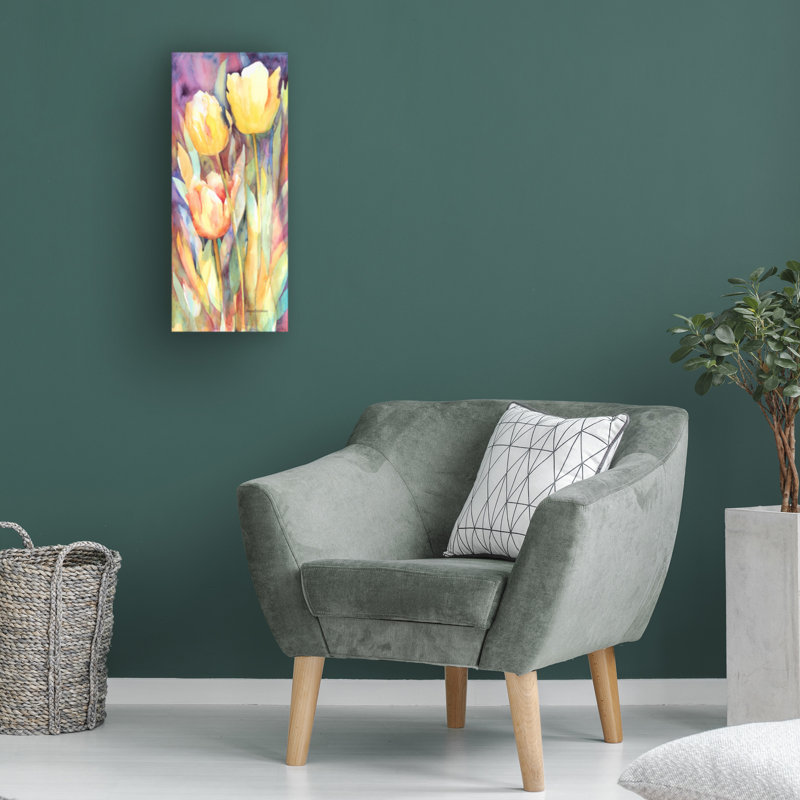 «Tall Blondes» par Mattox, reproduction d'aquarelle sur toile tendue, H 24 po x l 10 po x P 2 po